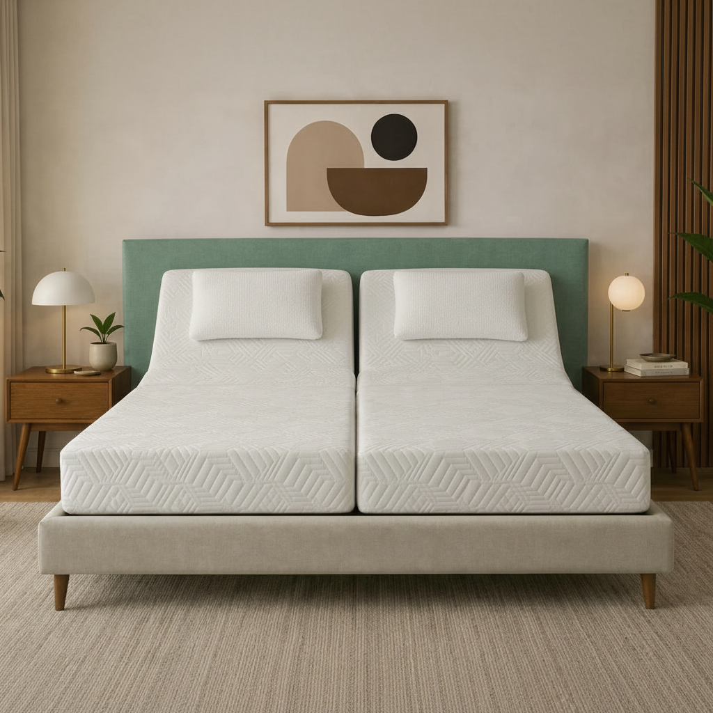 12" Hybrid Split King adjustable Bed Package Deal in Toronto, Ontario, Canada.