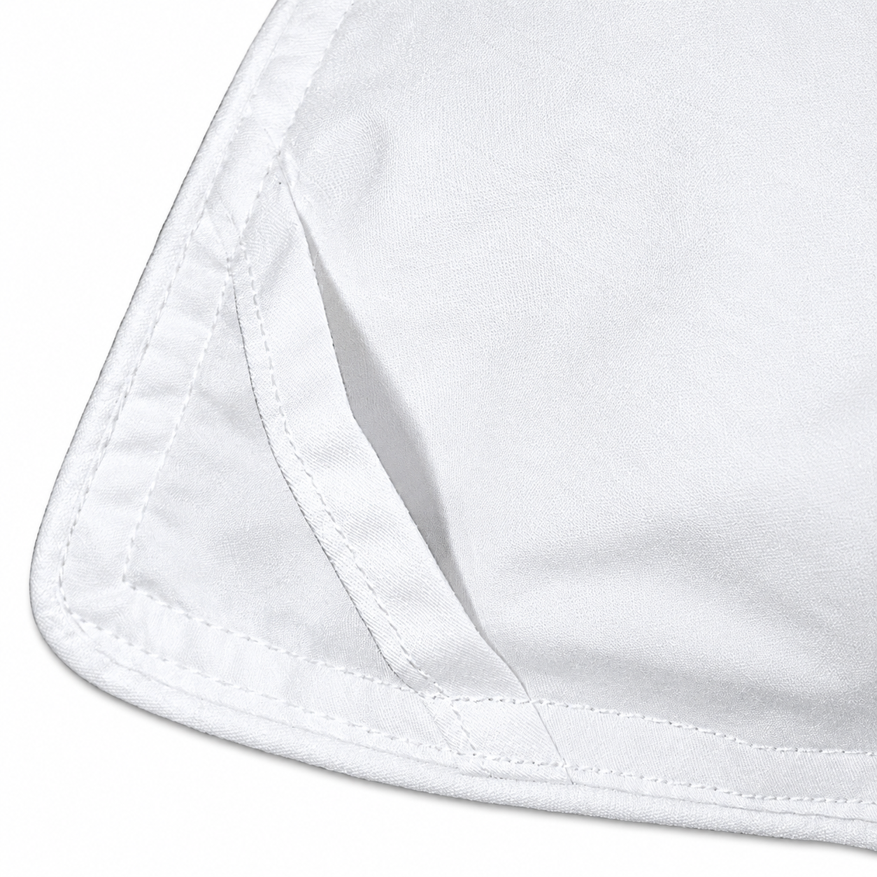 Corner Loops of Canadian Made Down Duvets at Bed and Base Co.