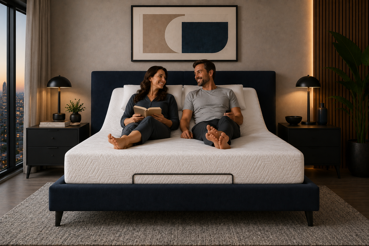 12" Hybrid Queen adjustable Bed Package Deal in Toronto, Ontario, Canada.
