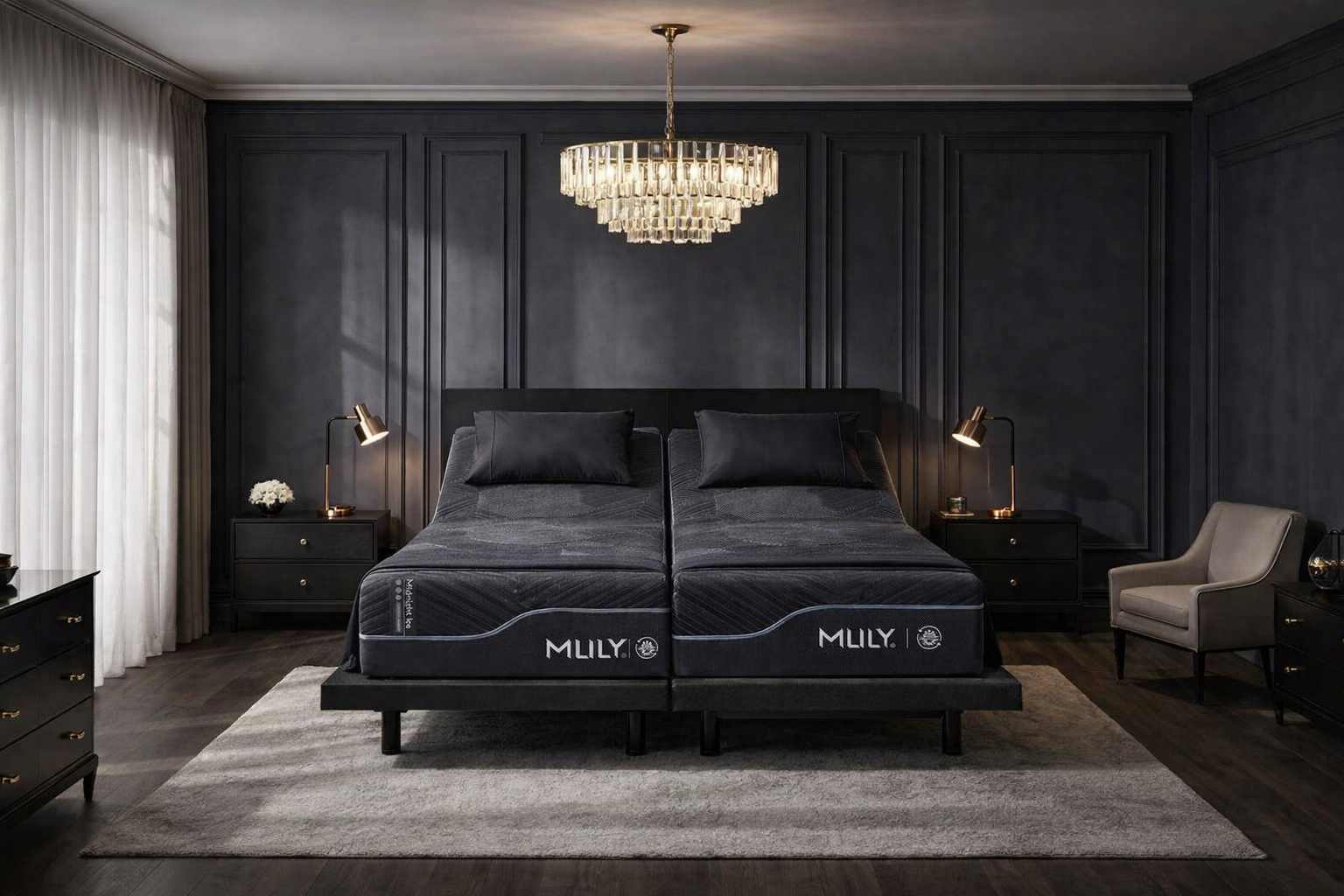 MLILY Midnight Ice Adjustable Bed Package.