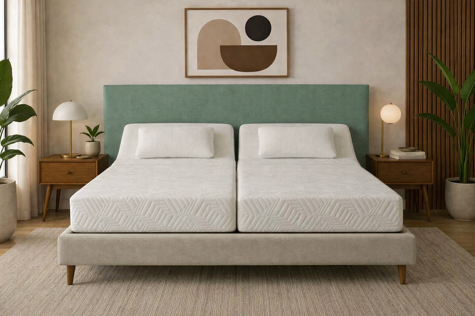12" Hybrid Adjustable Bed Package Deal by the Bed and Base Co. - In Canada.