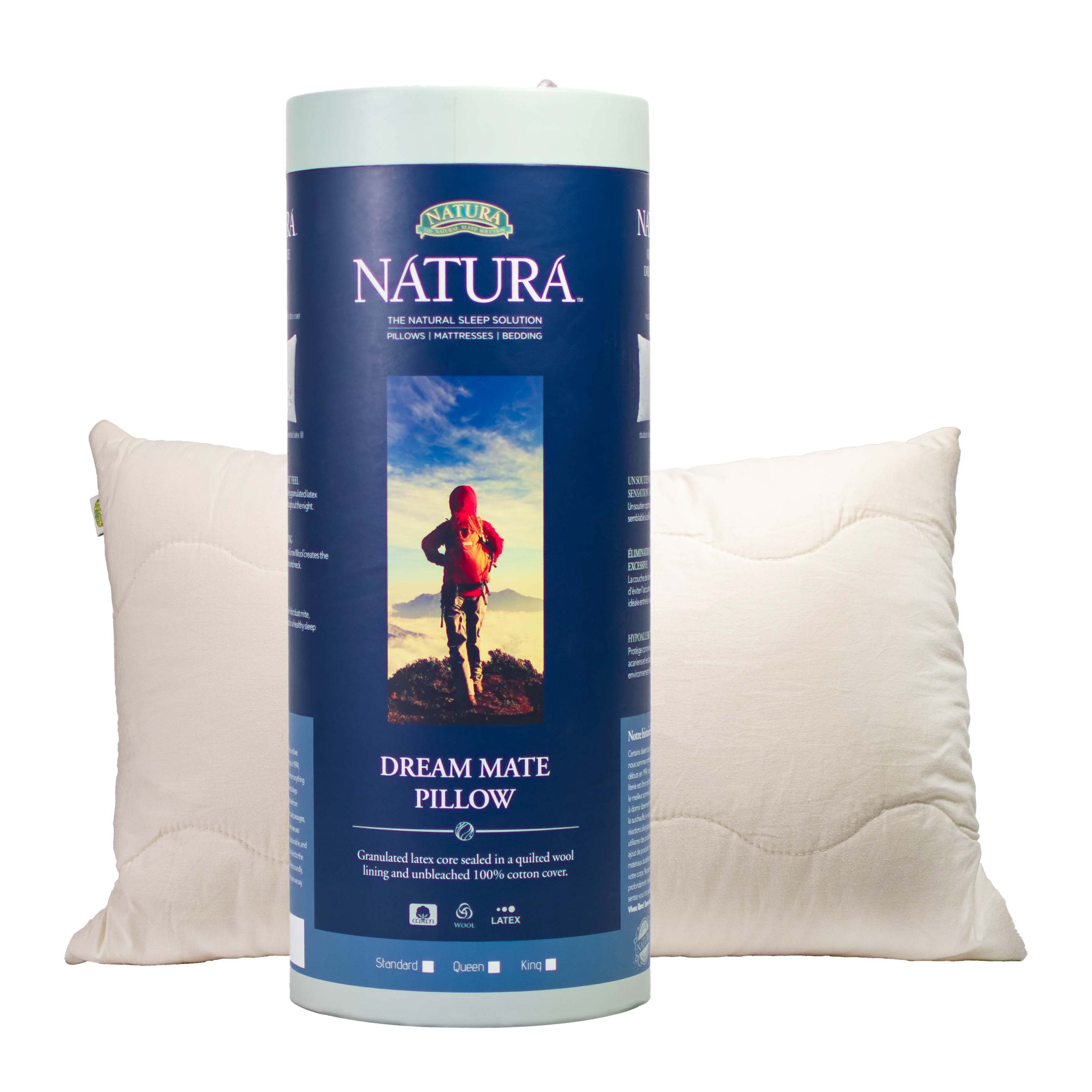Natura Dream Mate Latex Pillow Packaging