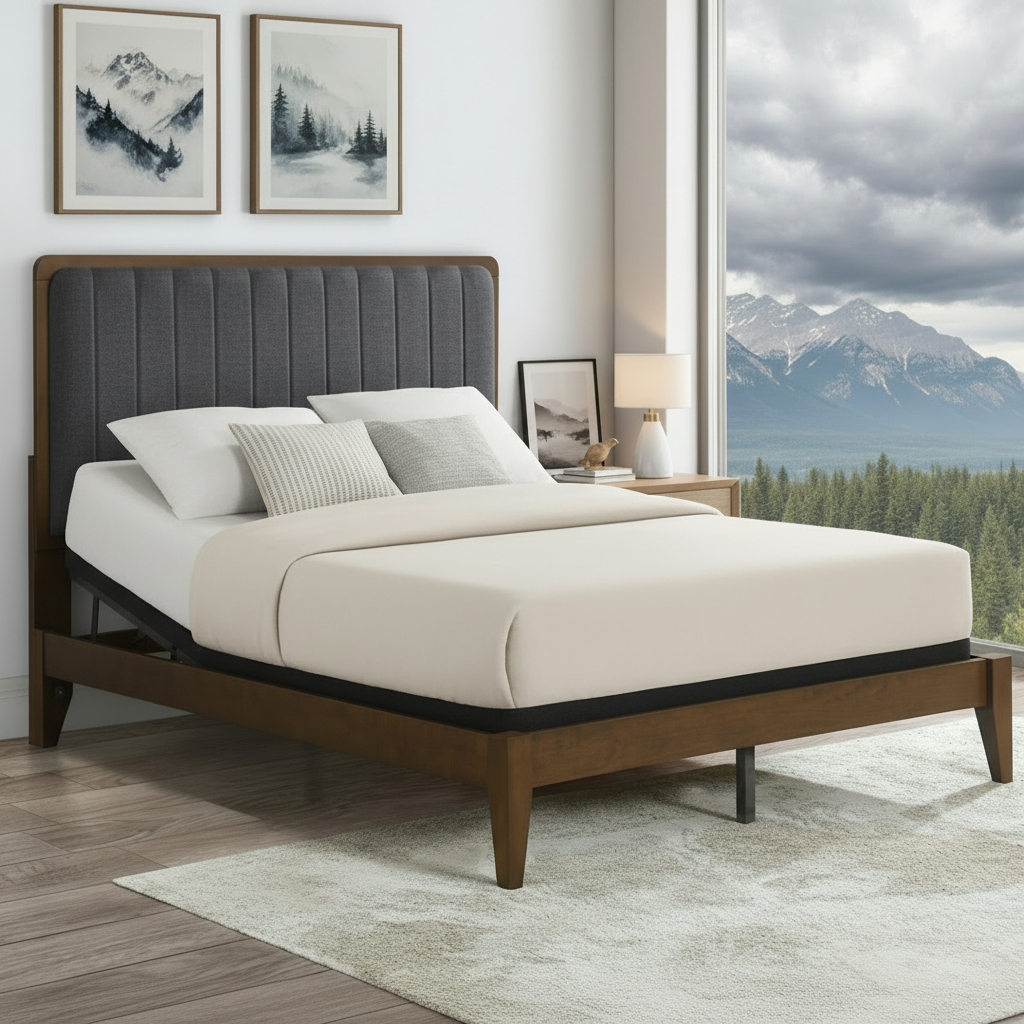 Uplstered Dark Grey Headboard