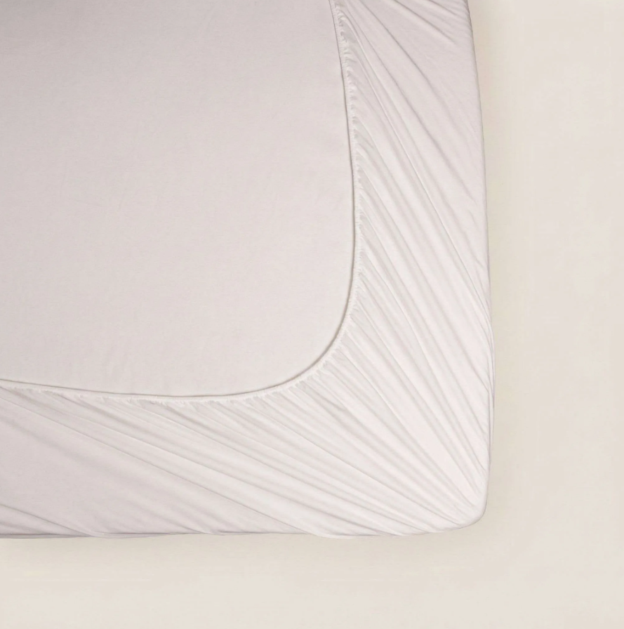 Close View Of Fitted Sheet Style Natura Deluxe Mattress Protector