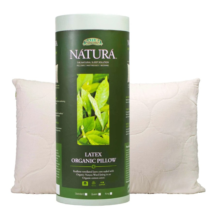 Natura Organic Latex Pillow - Product Packaging