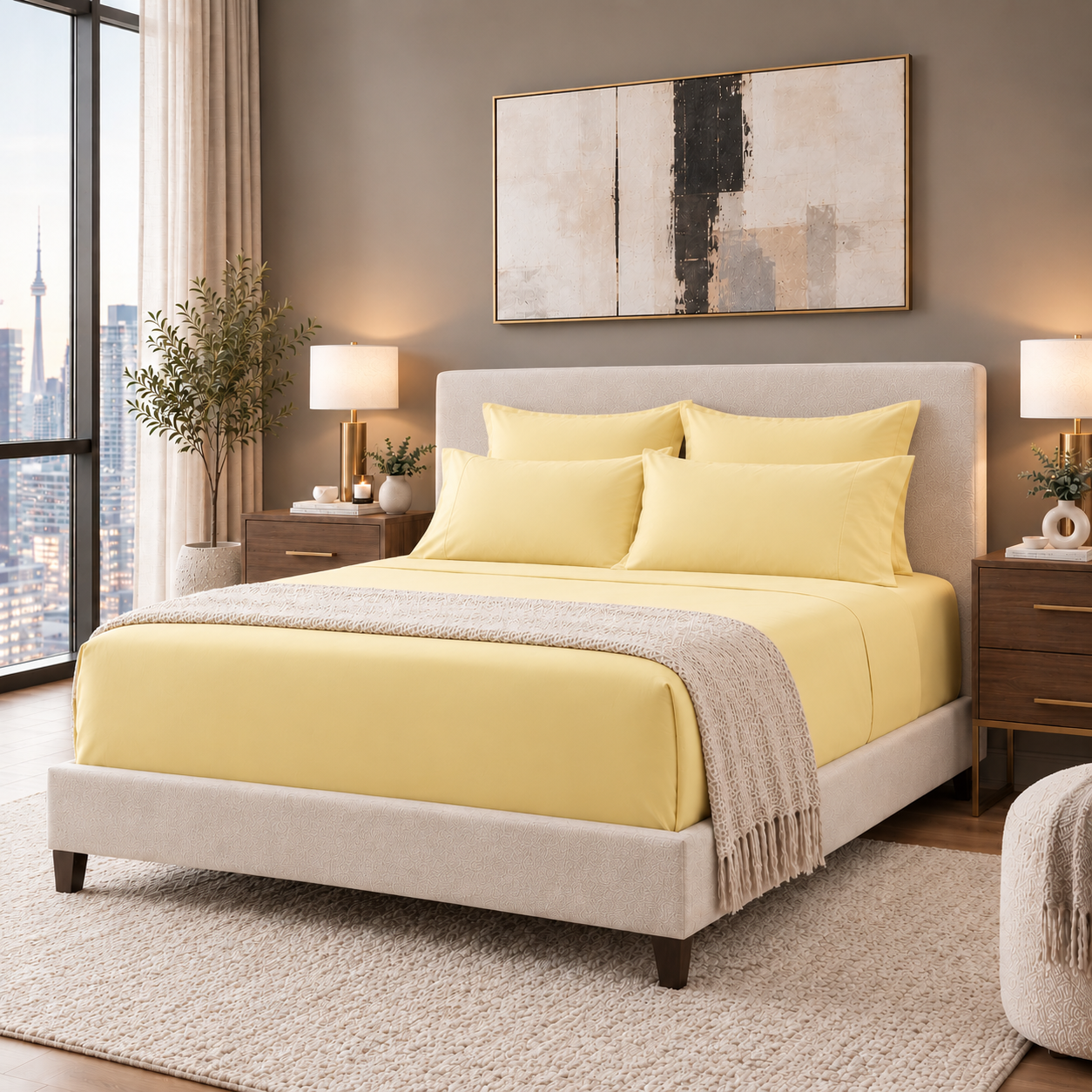Percael Deluxe Fashion by Cuddle Down in  Sunshine.