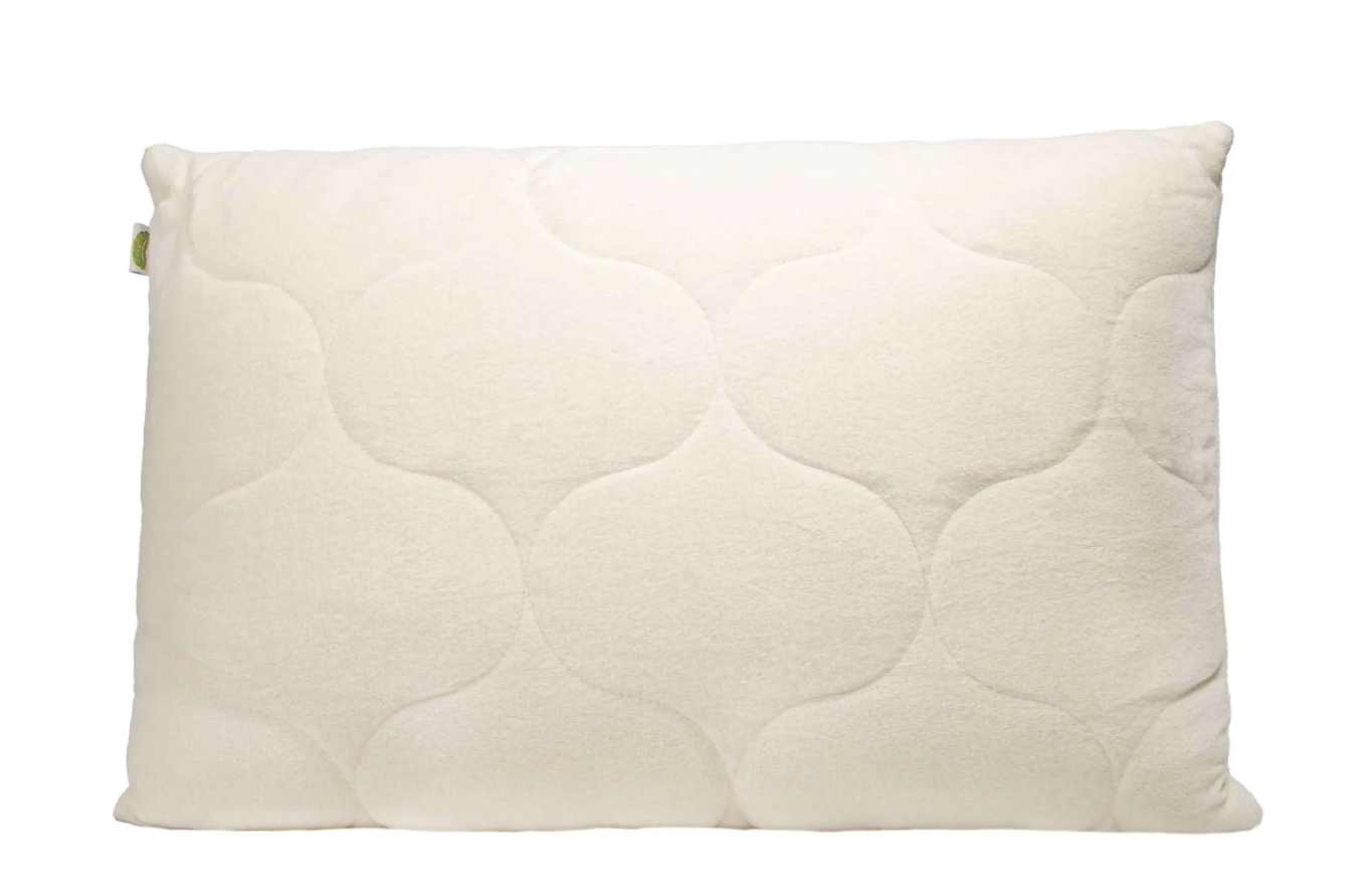 Natura Ultimate Talalay Latex Pillow - Covered in Cotton Terry and Wool.