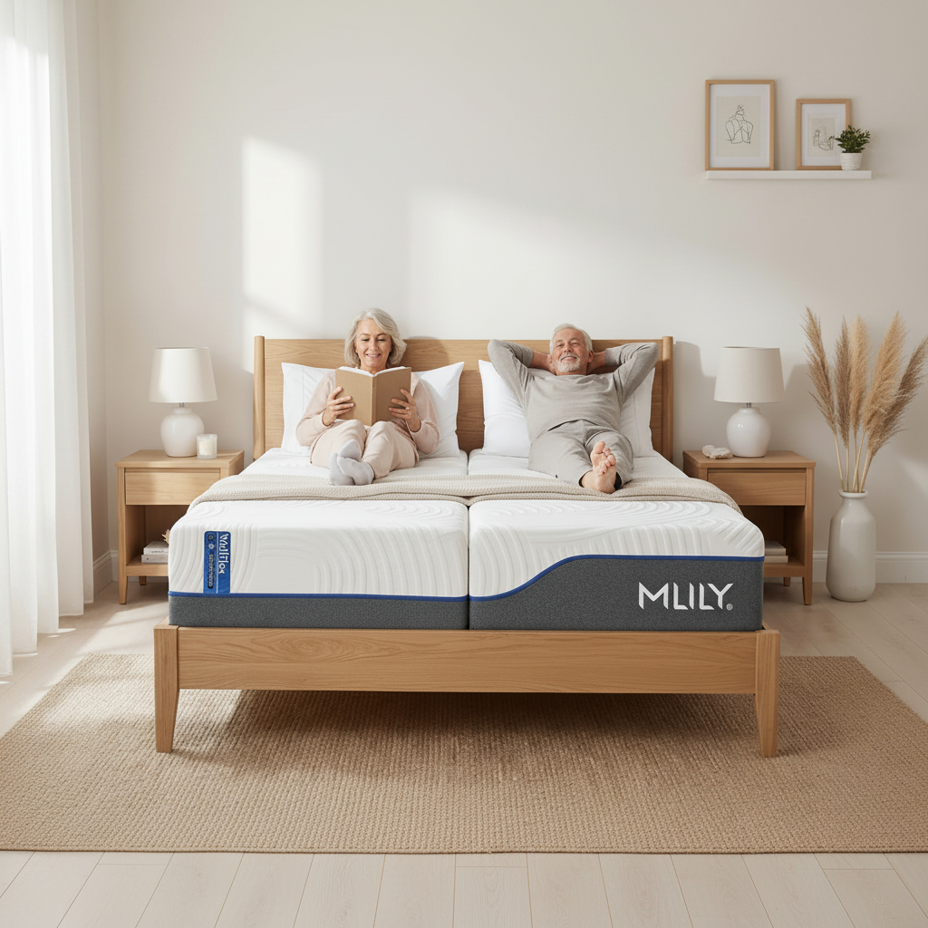 Split King Adjustable Square - WellFlex Memory Foam