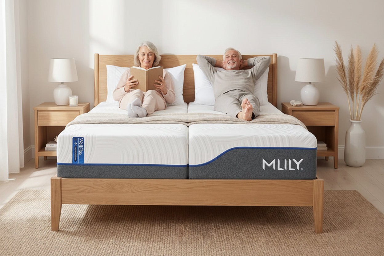 Split King Adjustable Square - WellFlex Memory Foam